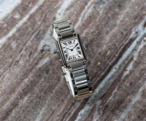 cartier tank steel bracelet.